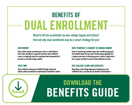 Admission blog about the Benefits of Dual Enrollment Guide