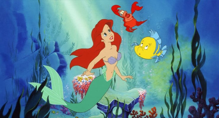 Ariel, Sebastian, and Flounder in the Little Mermaid. Photo courtesy of Disney.