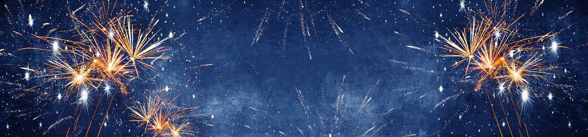 Fireworks in the sky at night.