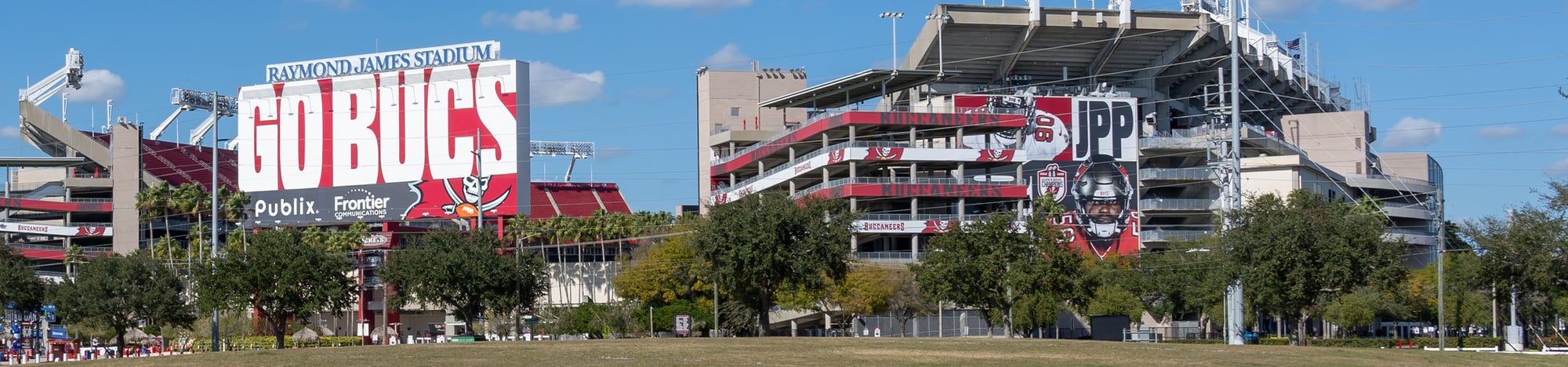 Raymond James Stadium, home to the Tampa Bay Buccaneers.