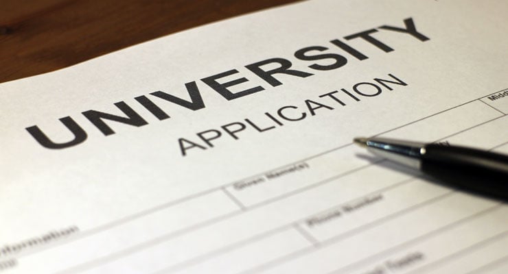 Example university application 