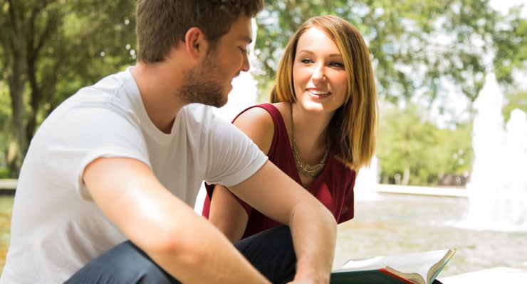 USF students spending time outside