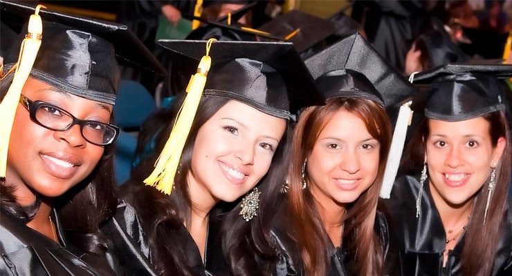 USF students at graduation. 