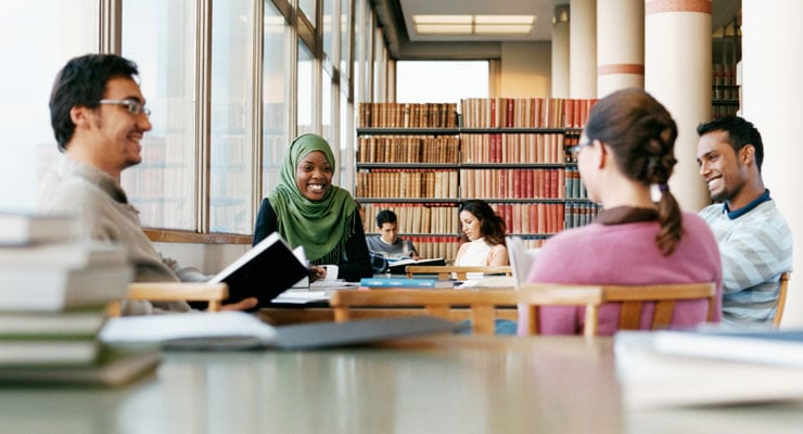 Students discussing