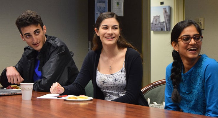 USF Honors College students participate in a class discussion