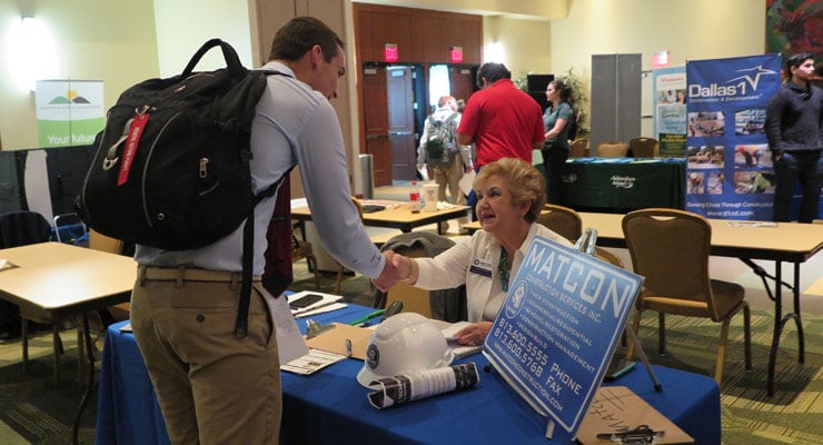 USF Career Services job fair event.