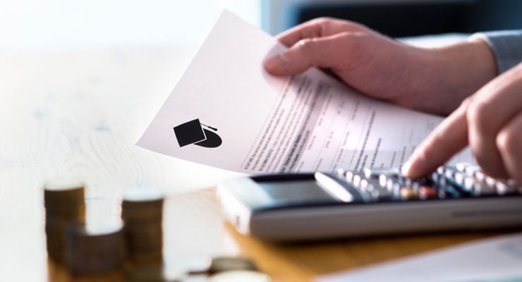 A student reviews his financial aid letter and calculates whether it's a good idea to delay college