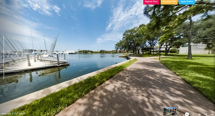 USF sarasota manatee virtual tour of the campus by the water