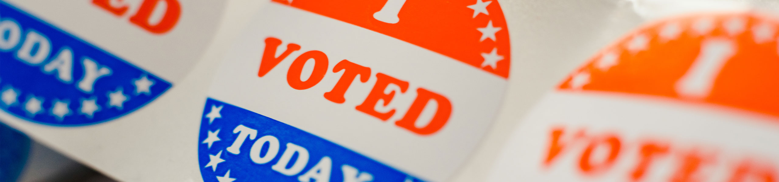 A roll of "I voted today" stickers